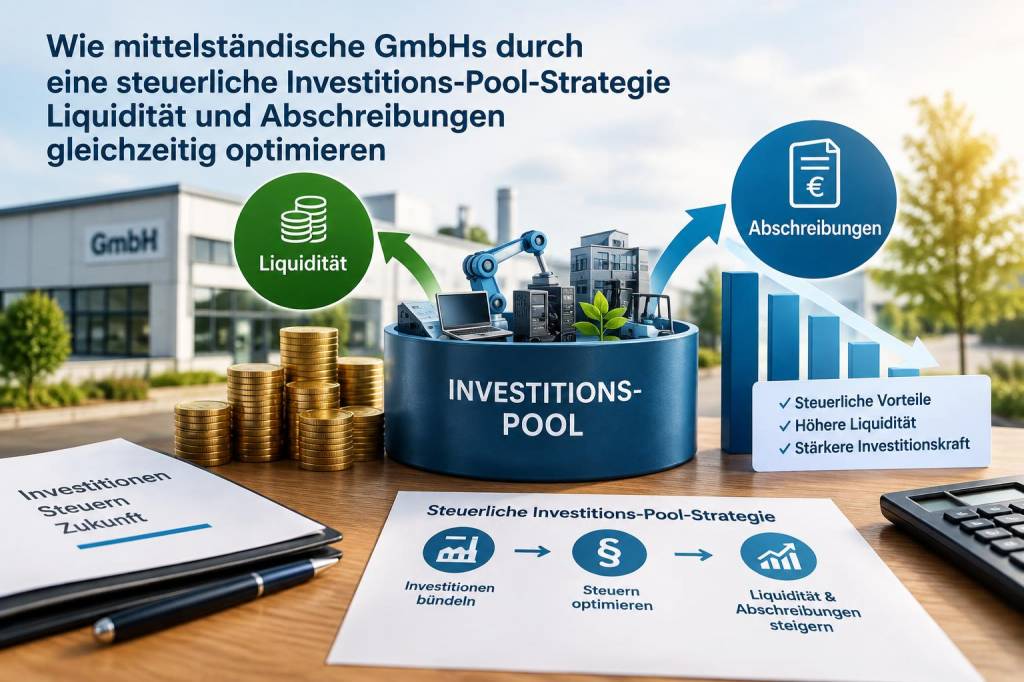Wie mittelständische gmbhs durch eine steuerliche investitions‑pool‑strategie liquidität und abschreibungen gleichzeitig optimieren