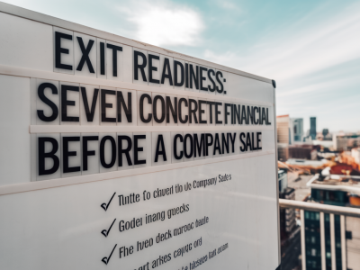 Exit-readiness: sieben konkrete finanziellen checks vor einem unternehmensverkauf