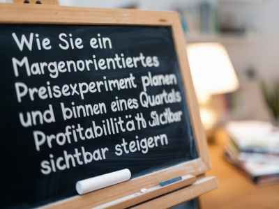 Wie sie ein margenorientiertes preisexperiment planen und binnen eines quartals profitabilität sichtbar steigern