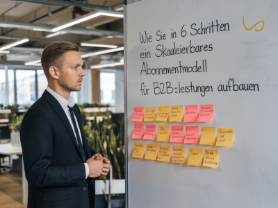 Wie sie in 6 schritten ein skalierbares abonnementmodell für b2b-dienstleistungen aufbauen
