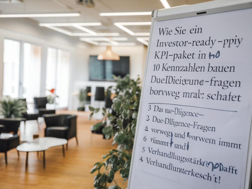 Wie sie ein investor‑ready kpi‑paket in 10 kennzahlen bauen, das due‑diligence‑fragen vorweg nimmt und verhandlungsstärke schafft